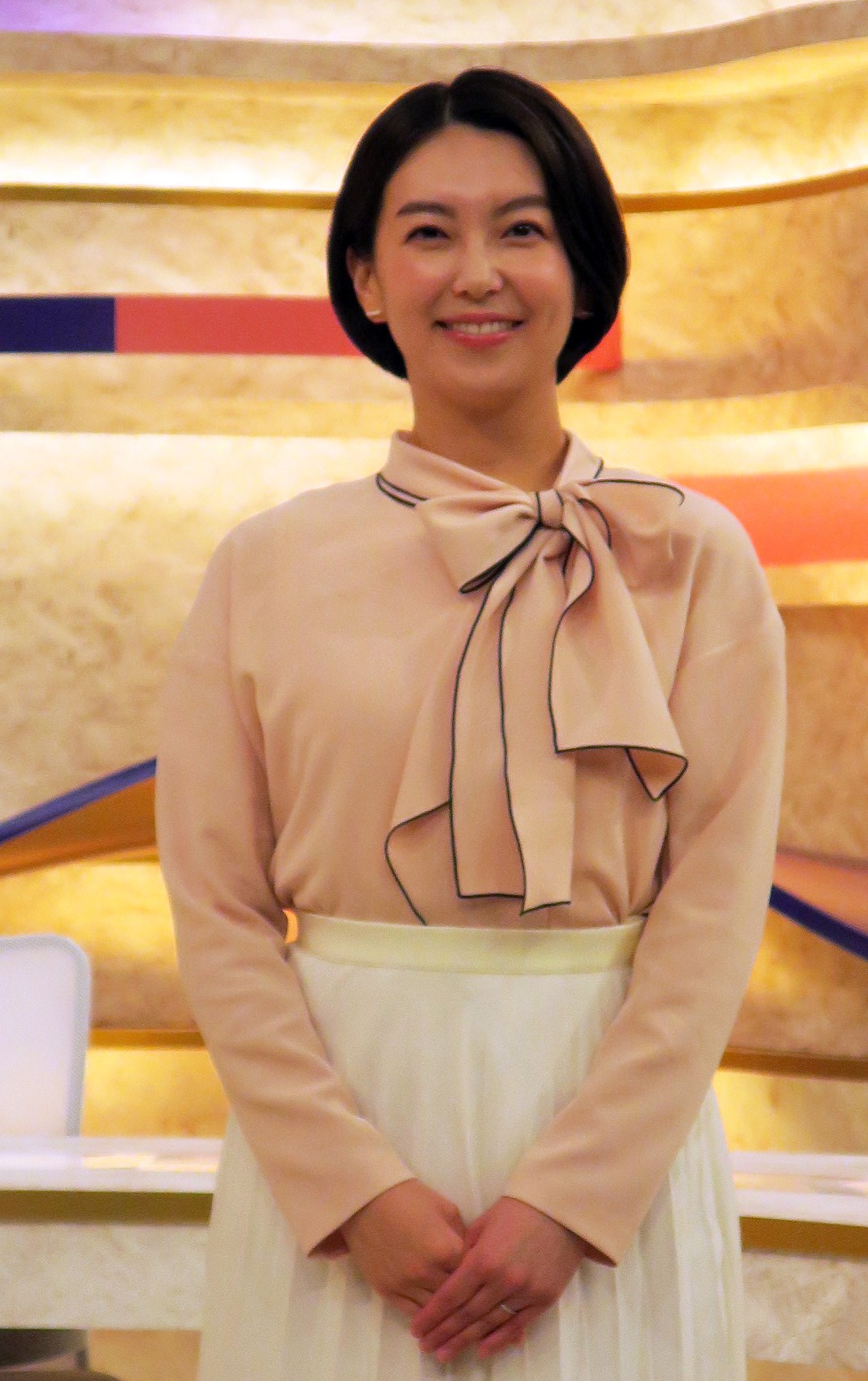 「追跡取材　news LOG」制作発表会見に登場した和久田麻由子アナウンサー（2026年4月撮影）