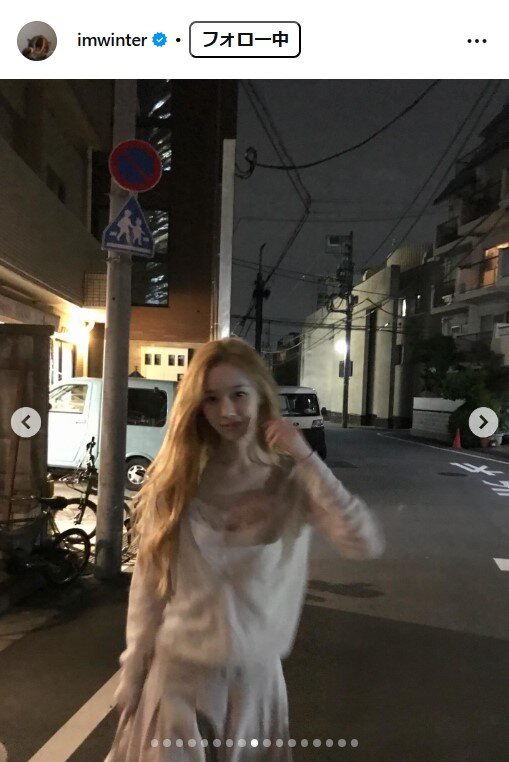 WINTERのインスタグラムから