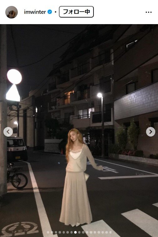 WINTERのインスタグラムから