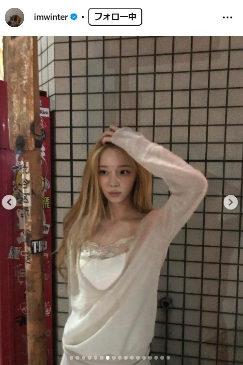 WINTERのインスタグラムから