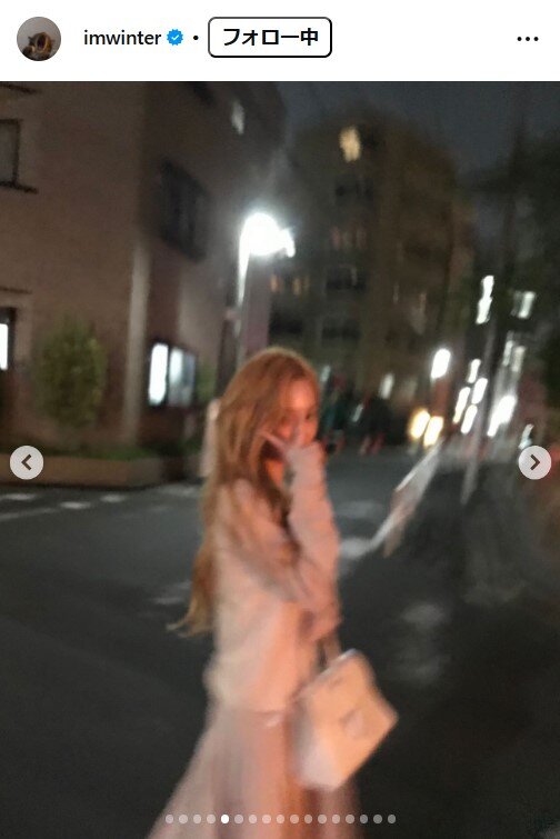 WINTERのインスタグラムから