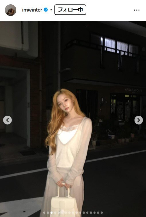 WINTERのインスタグラムから