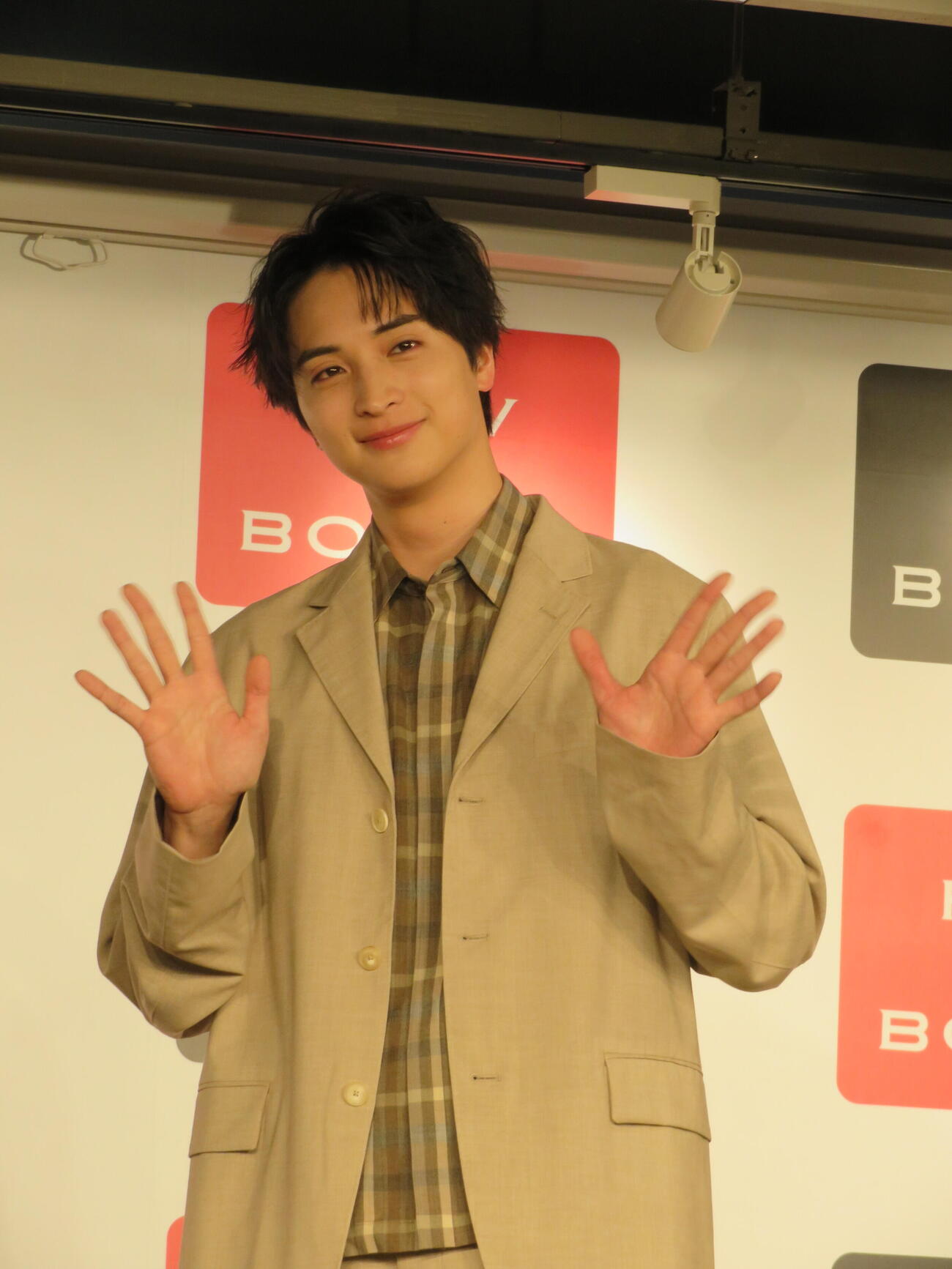 「一ノ瀬颯『いちのせかい』」発売記念イベントに登壇した一ノ瀬（撮影・村上幸将）