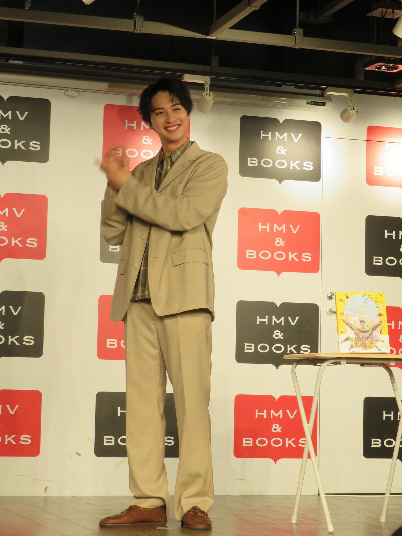 「一ノ瀬颯『いちのせかい』」発売記念イベントに登壇した一ノ瀬（撮影・村上幸将）