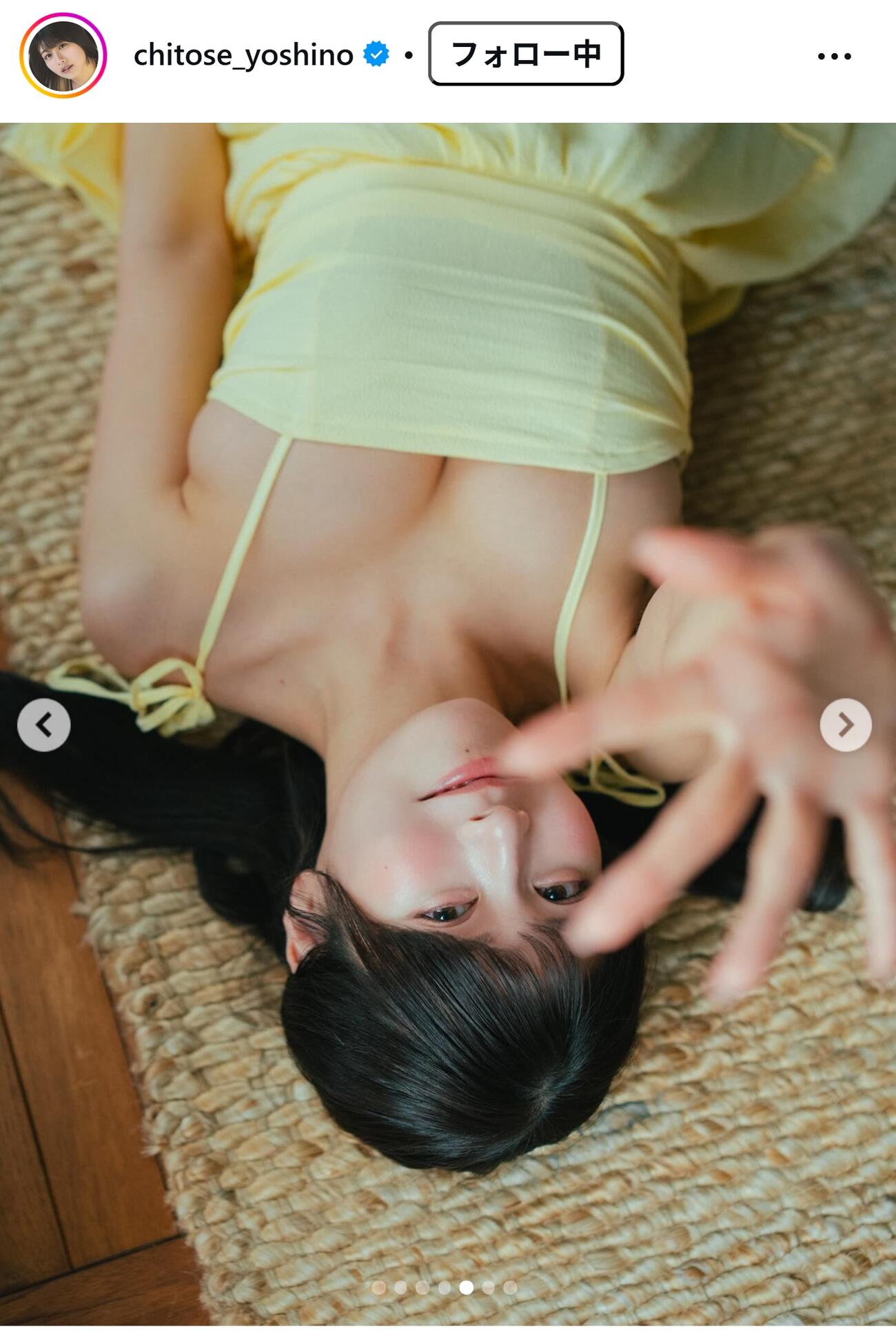 ちとせよしののインスタグラムから