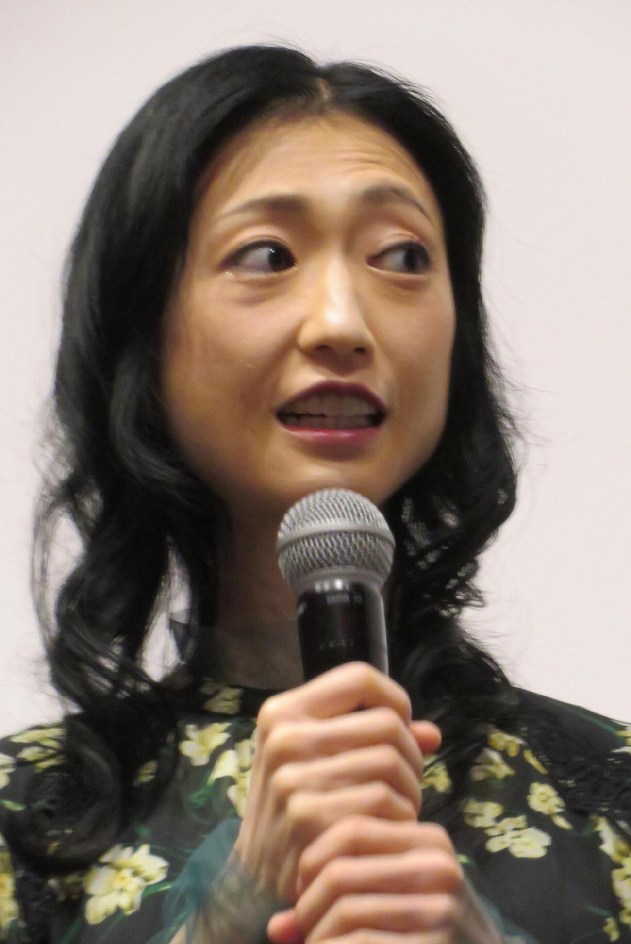 香港映画「旅立ちのラストダンス」の先行上映会に参加した壇蜜
