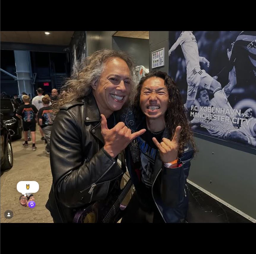 メタリカのギタリスト、カーク・ハメットのインスタグラムから