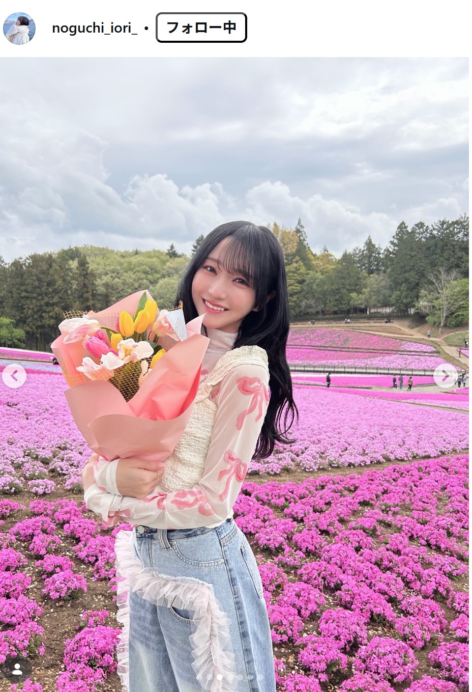 野口衣織のインスタグラムから