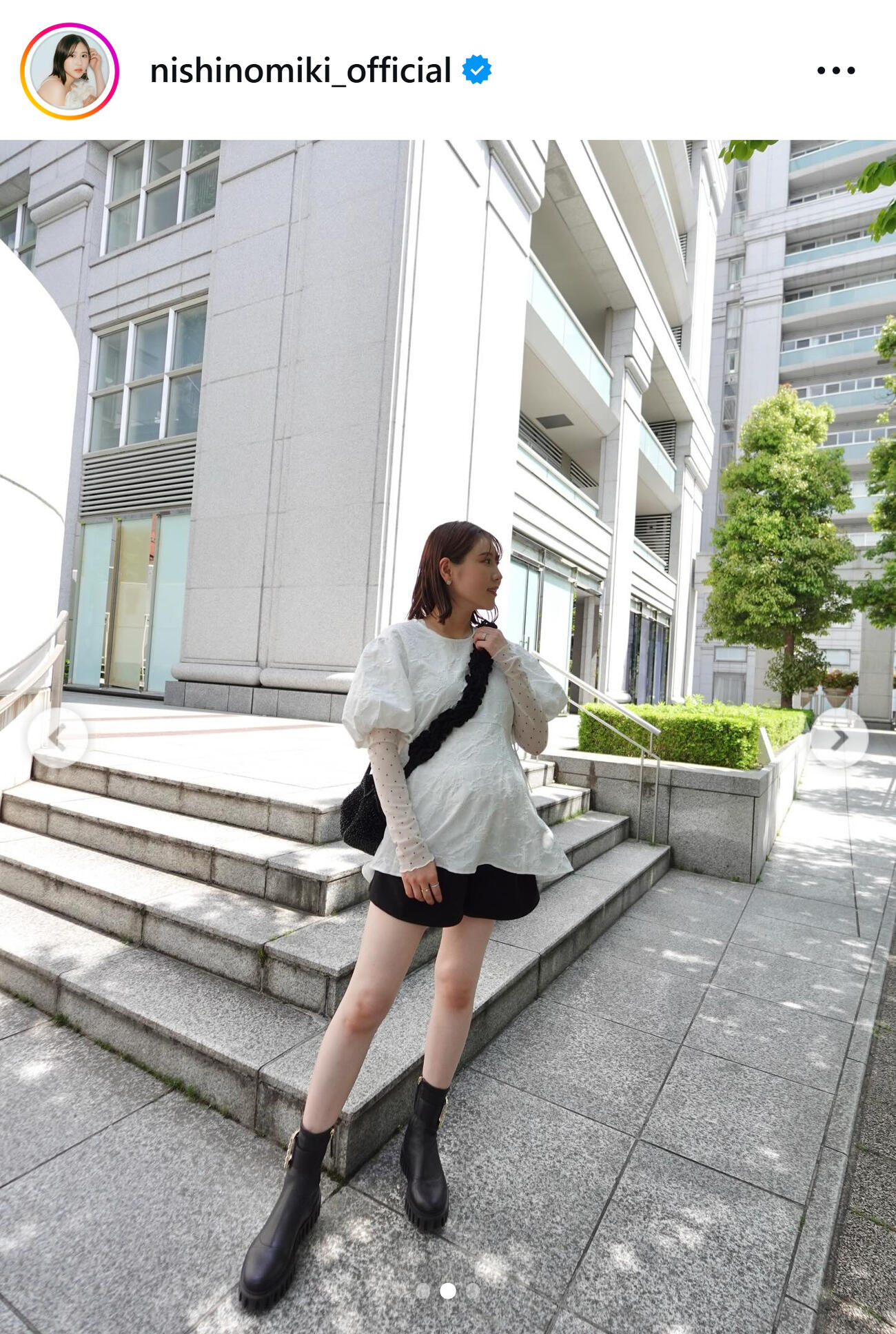 西野未姫のインスタグラムから
