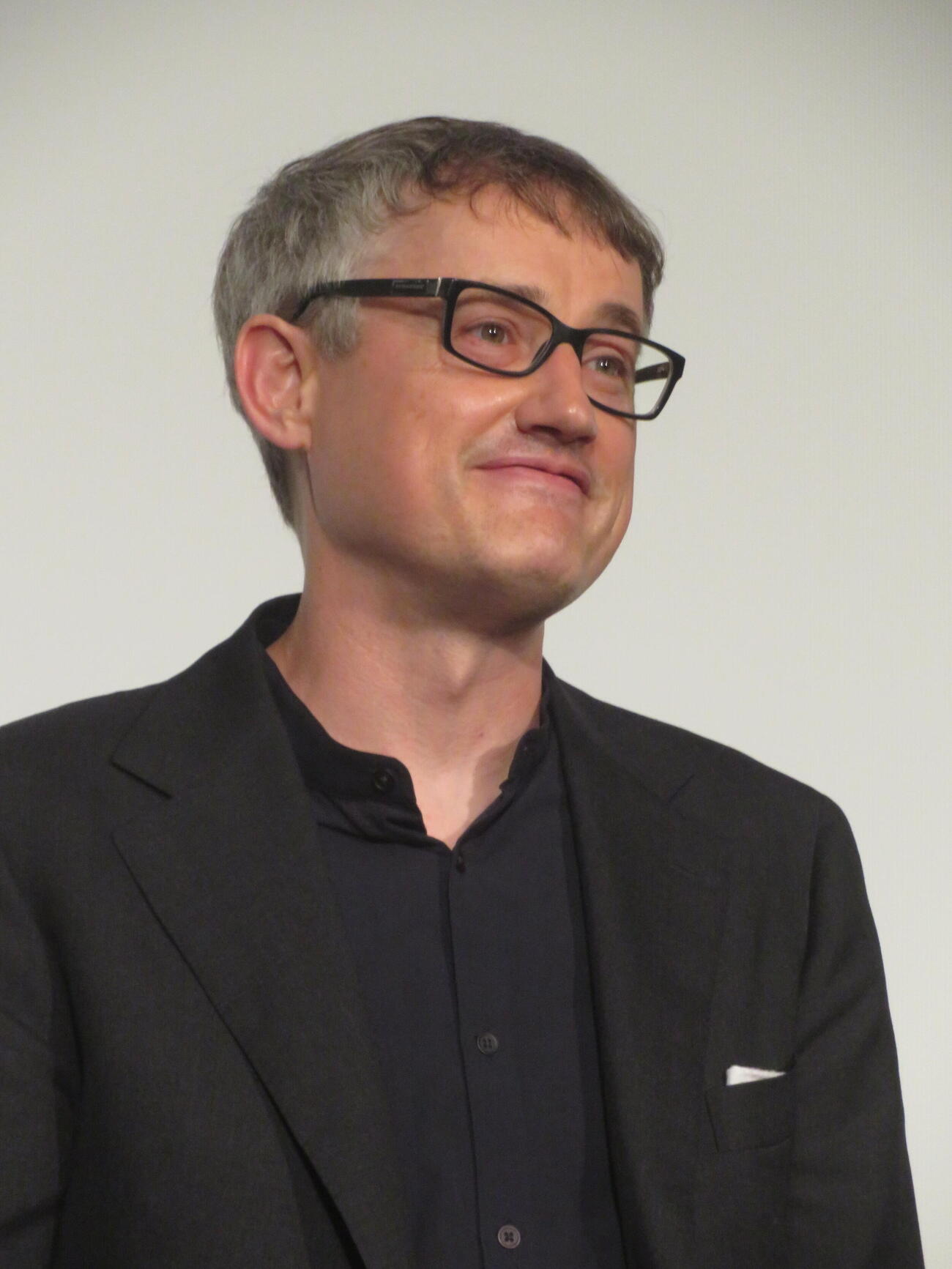 映画「Never After Dark／ネバーアフターダーク」ジャパンプレミア試写会舞台あいさつに出席したデイヴ・ボイル監督（撮影・川田和博）