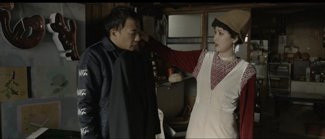 映画「愛の道草」の、おかゆと塙宣之のシーン