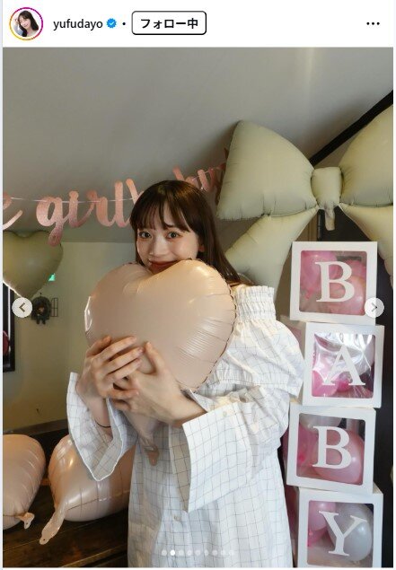由布菜月のインスタグラムから