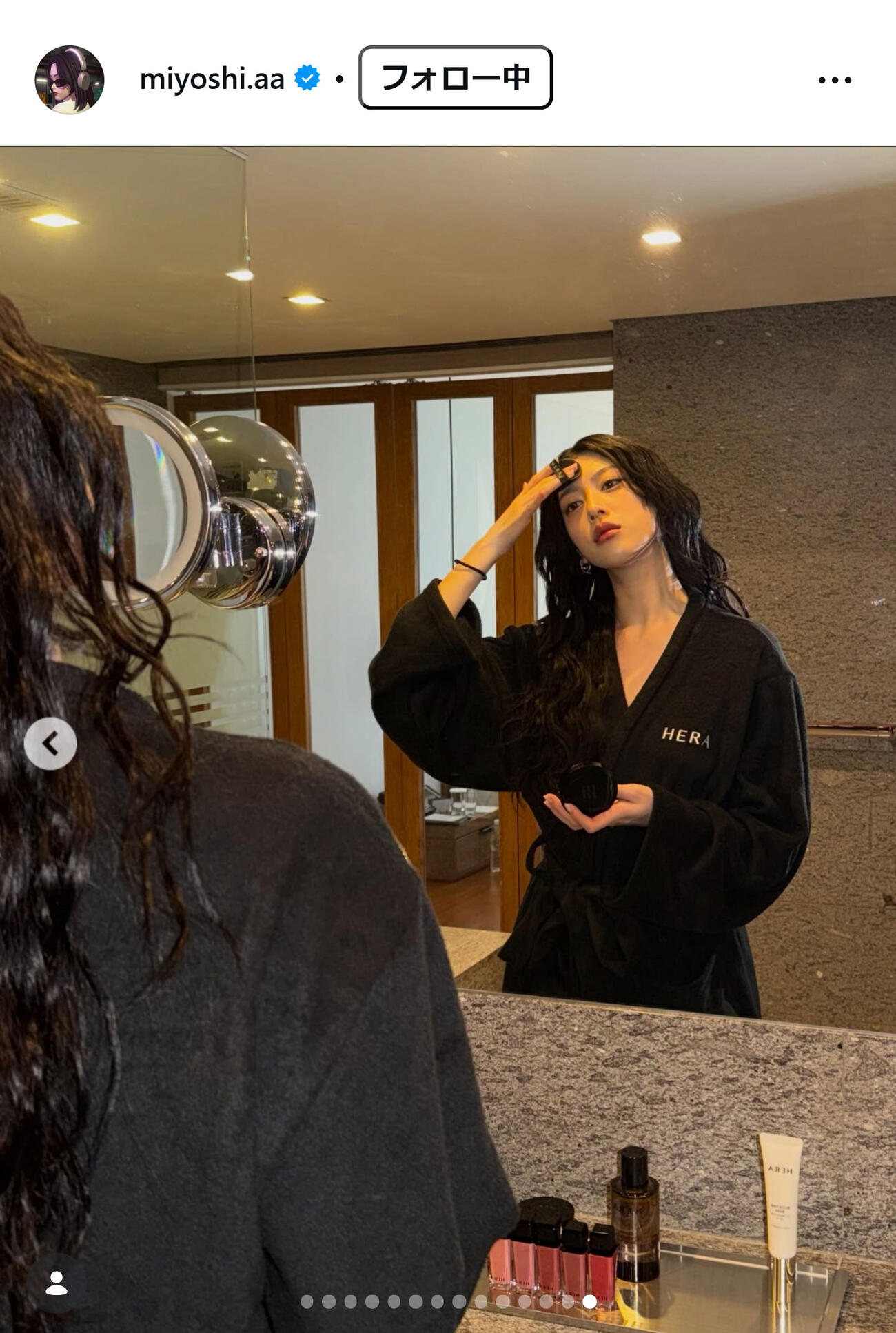三吉彩花のインスタグラムから