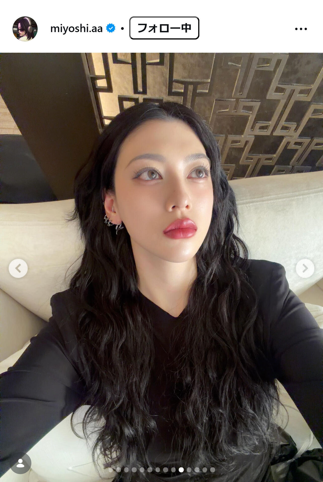 三吉彩花のインスタグラムから