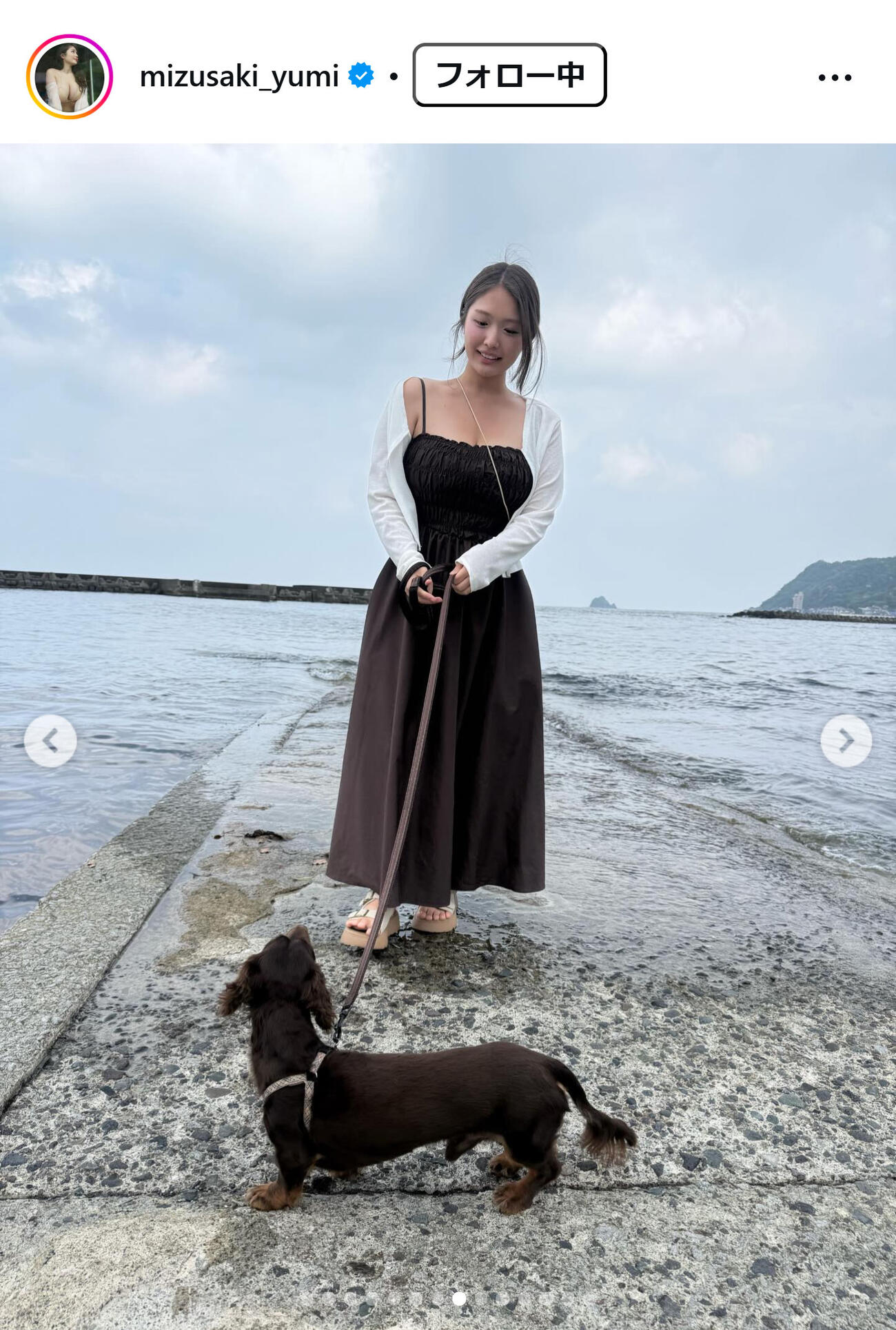 水咲優美のインスタグラムから