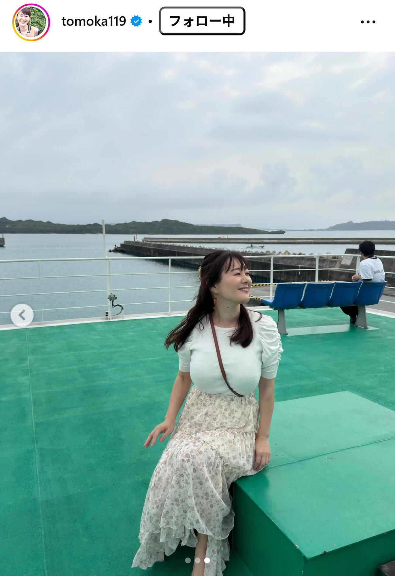 竹中知華アナのインスタグラムから