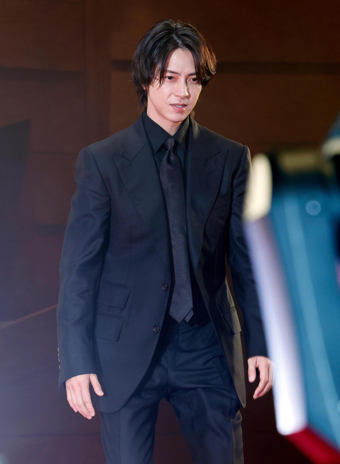 映画「正直不動産」完成披露試写会に登壇する山下智久（撮影・山本朝陽）