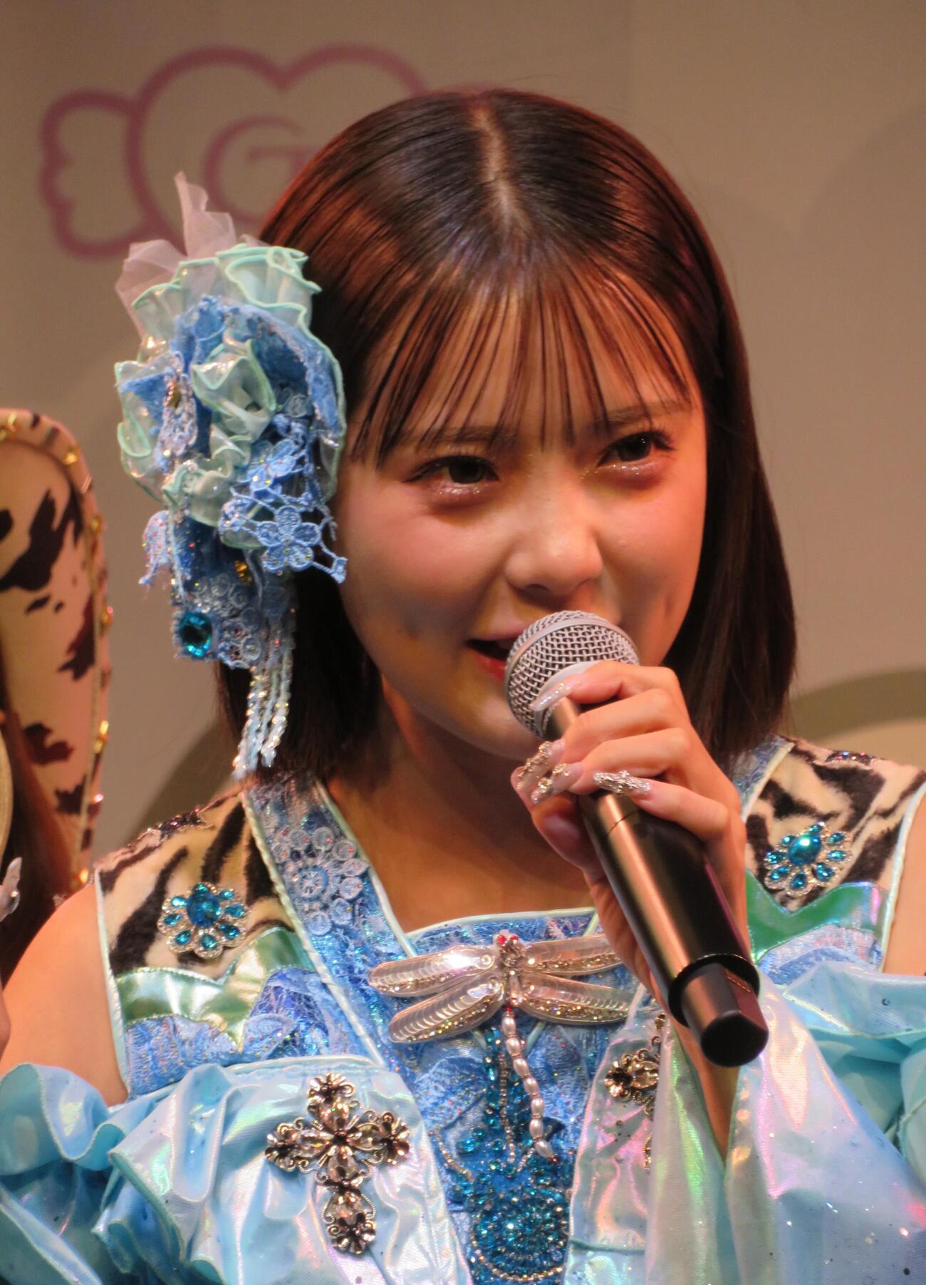 「浅草花やしき」でコラボ会見を行ったCANDY TUNEの福山梨乃