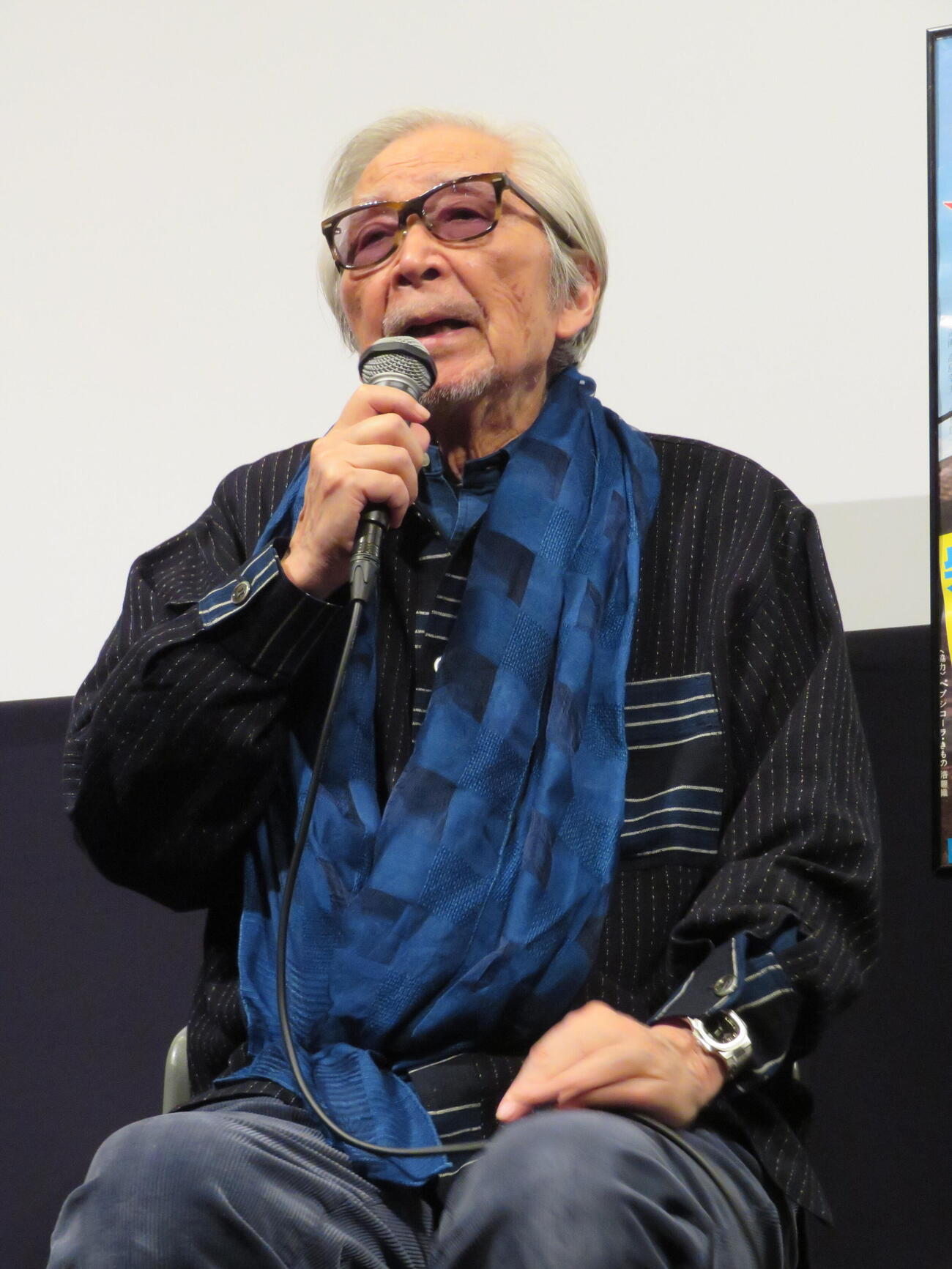 邦画5社×新文芸坐『名作発掘！　昭和100年、いま観たい映画～新文芸坐編～』特集上映」の「男はつらいよ　柴又慕情」上映後にトークを行った山田洋次監督（撮影・村上幸将）