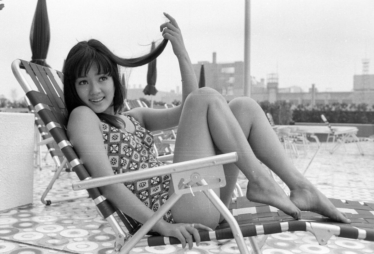 五十嵐じゅん（五十嵐淳子）（1971年6月撮影）