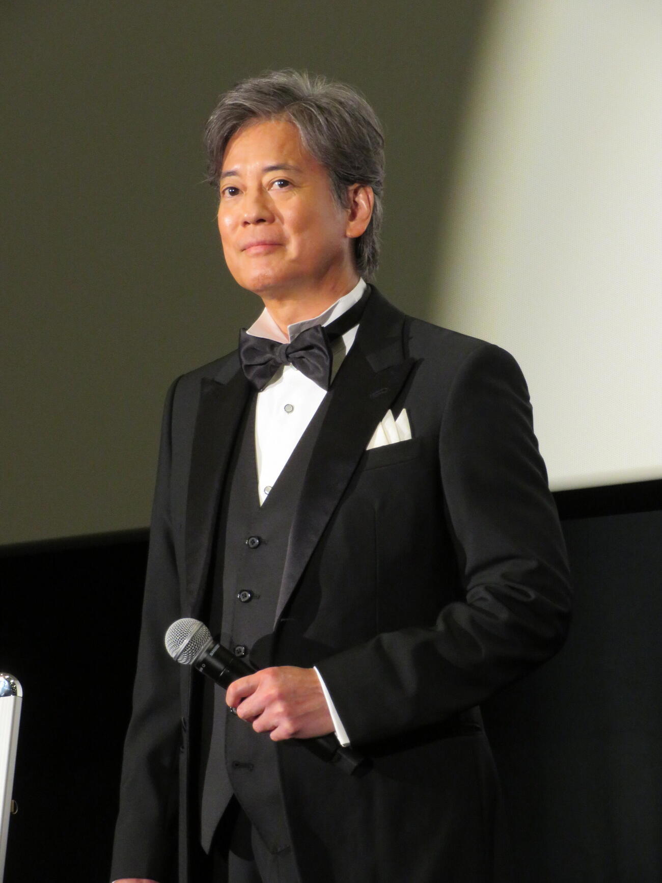 映画「ミステリー・アリーナ」横浜国際映画祭舞台あいさつに登壇した唐沢寿明（撮影・村上幸将）