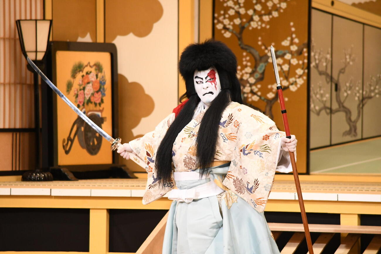 大阪松竹座さよなら公演「御名残五月大歌舞伎」の「義賢最期」に出演した片岡愛之助（撮影・阪口孝志）
