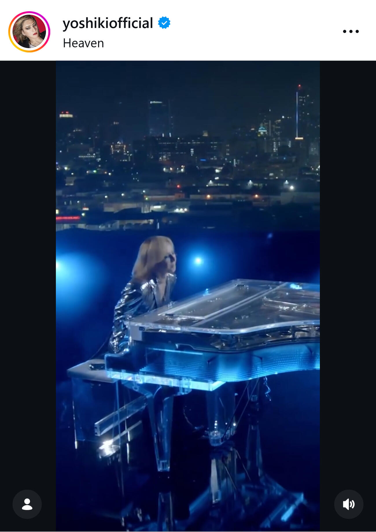 YOSHIKIのインスタグラムから
