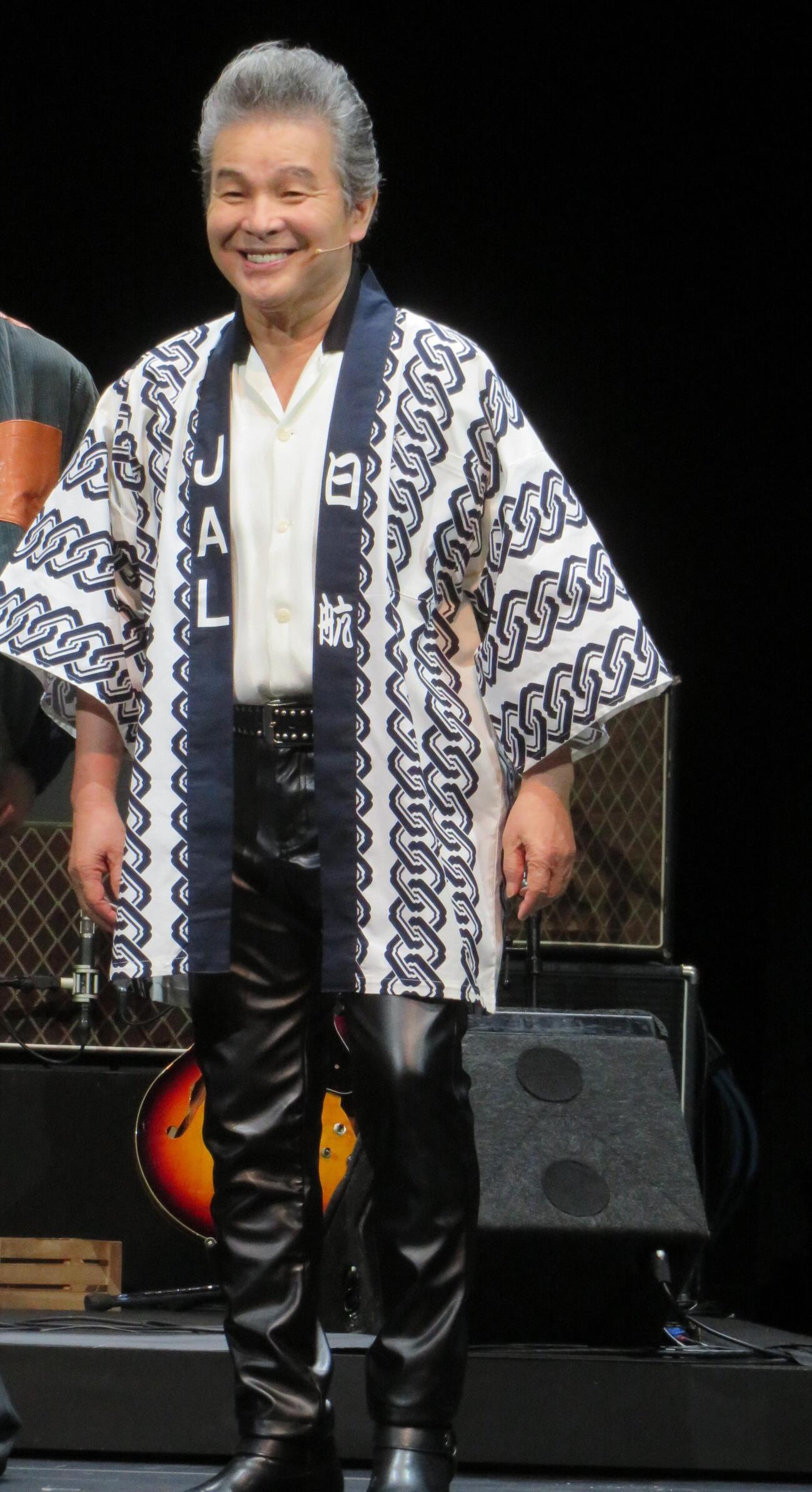 舞台「BACKBEAT」の取材会の尾藤イサオ
