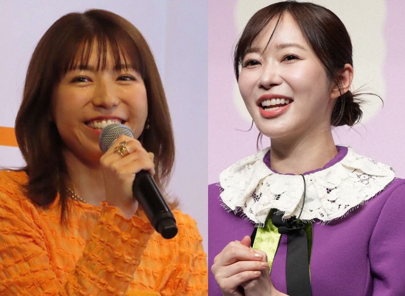 指原莉乃と若槻千夏（左）