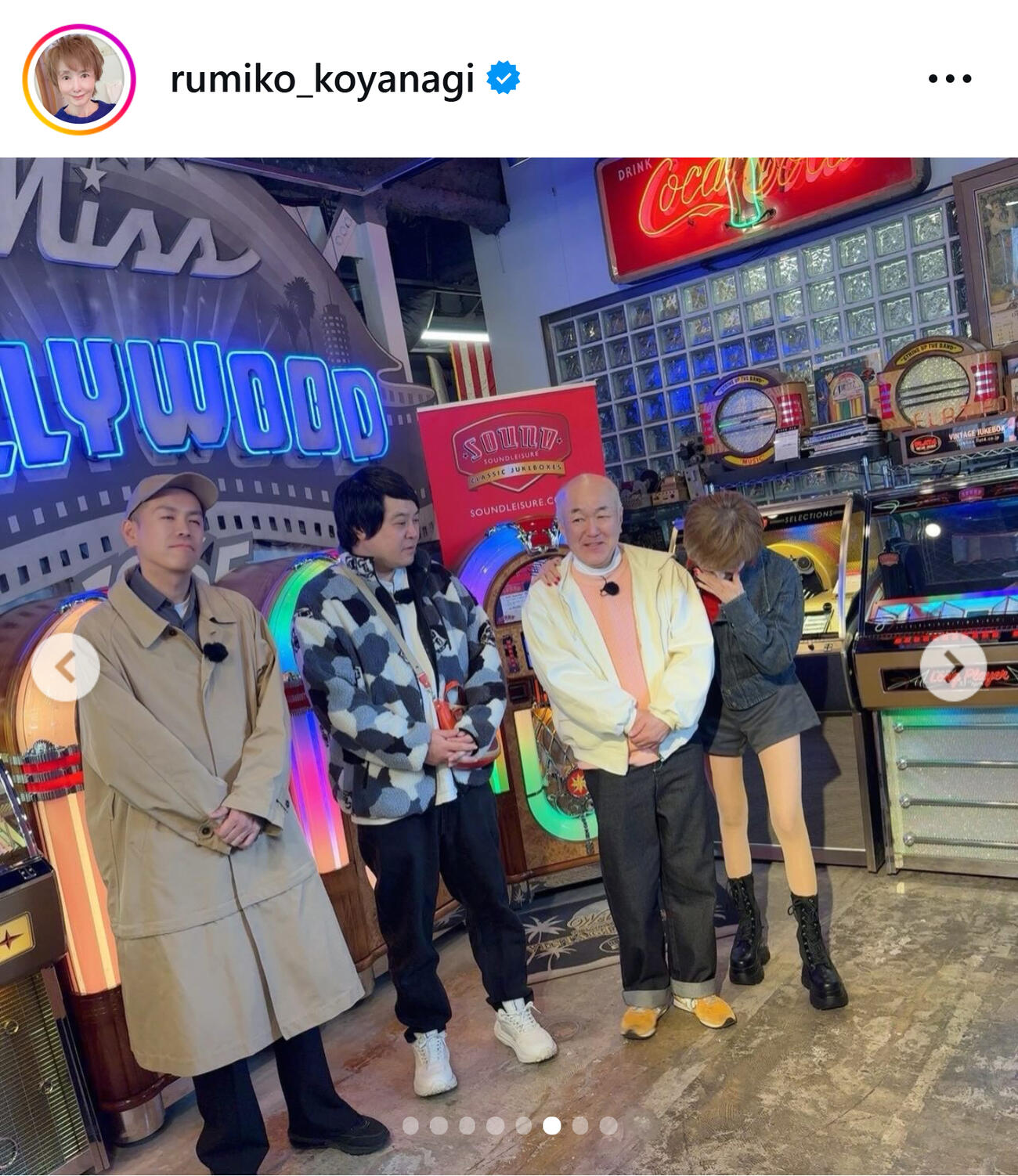 小柳ルミ子のインスタグラムから