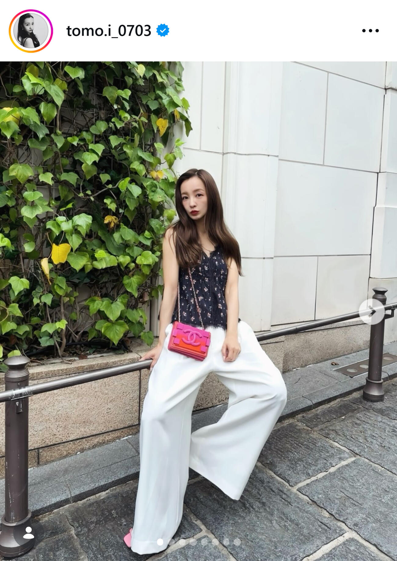 私服コーデ板野友美（板野友美のインスタグラムから）