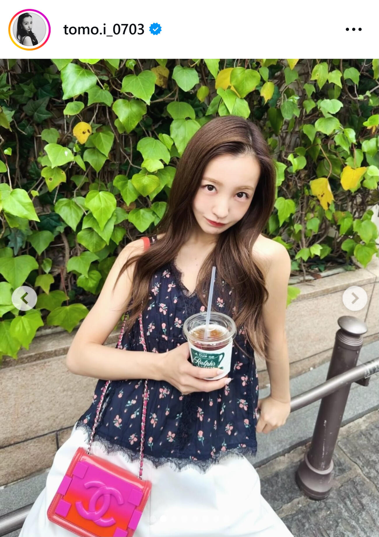 板野友美のインスタグラムから