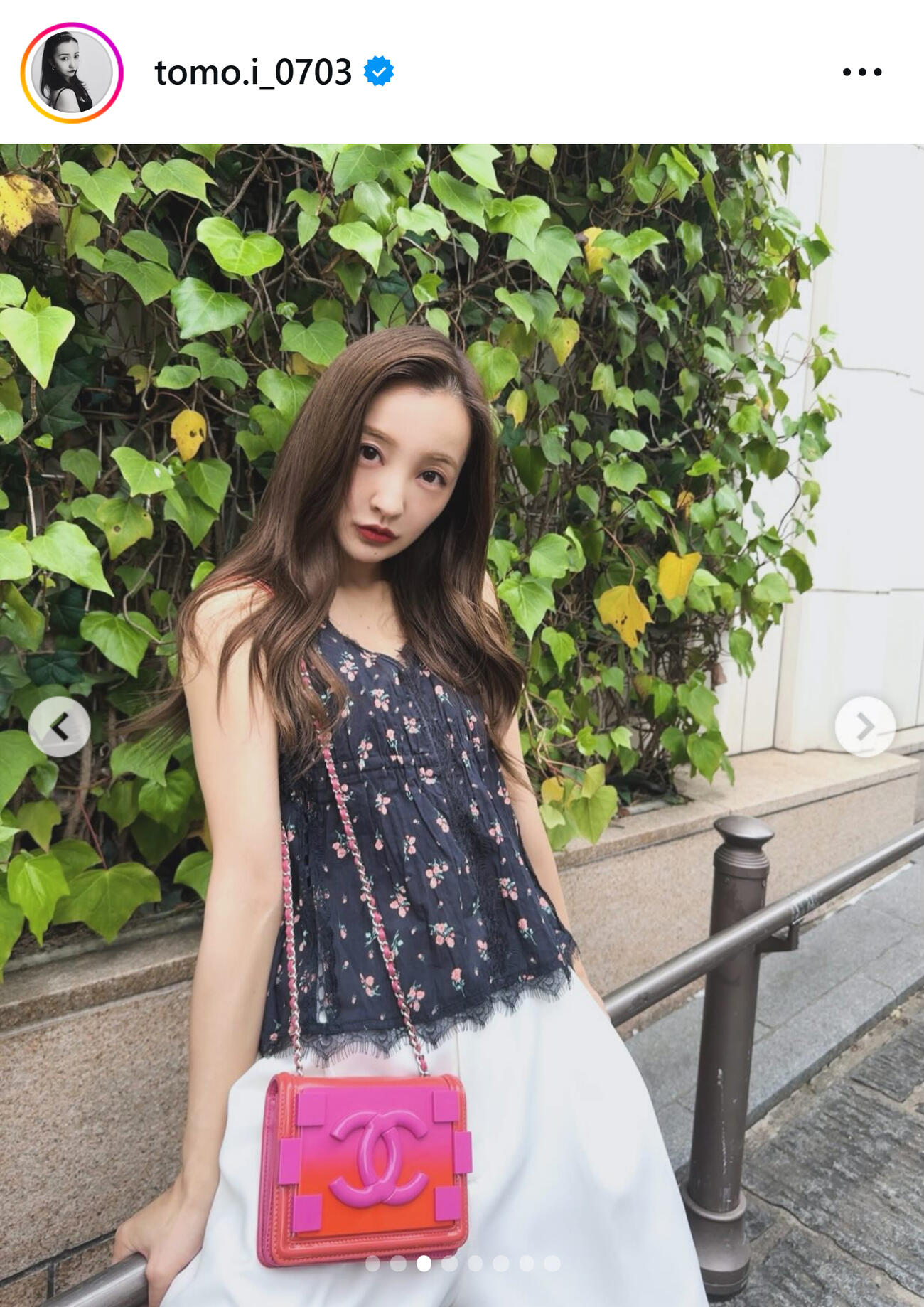 板野友美のインスタグラムから