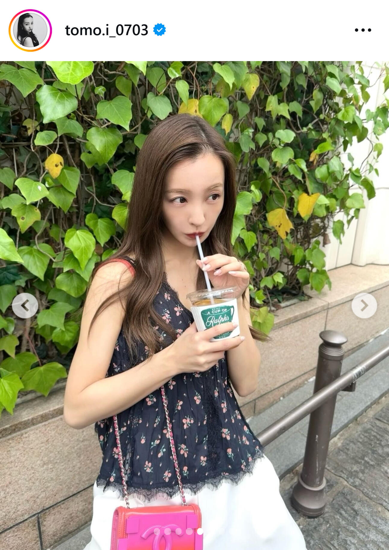 板野友美のインスタグラムから