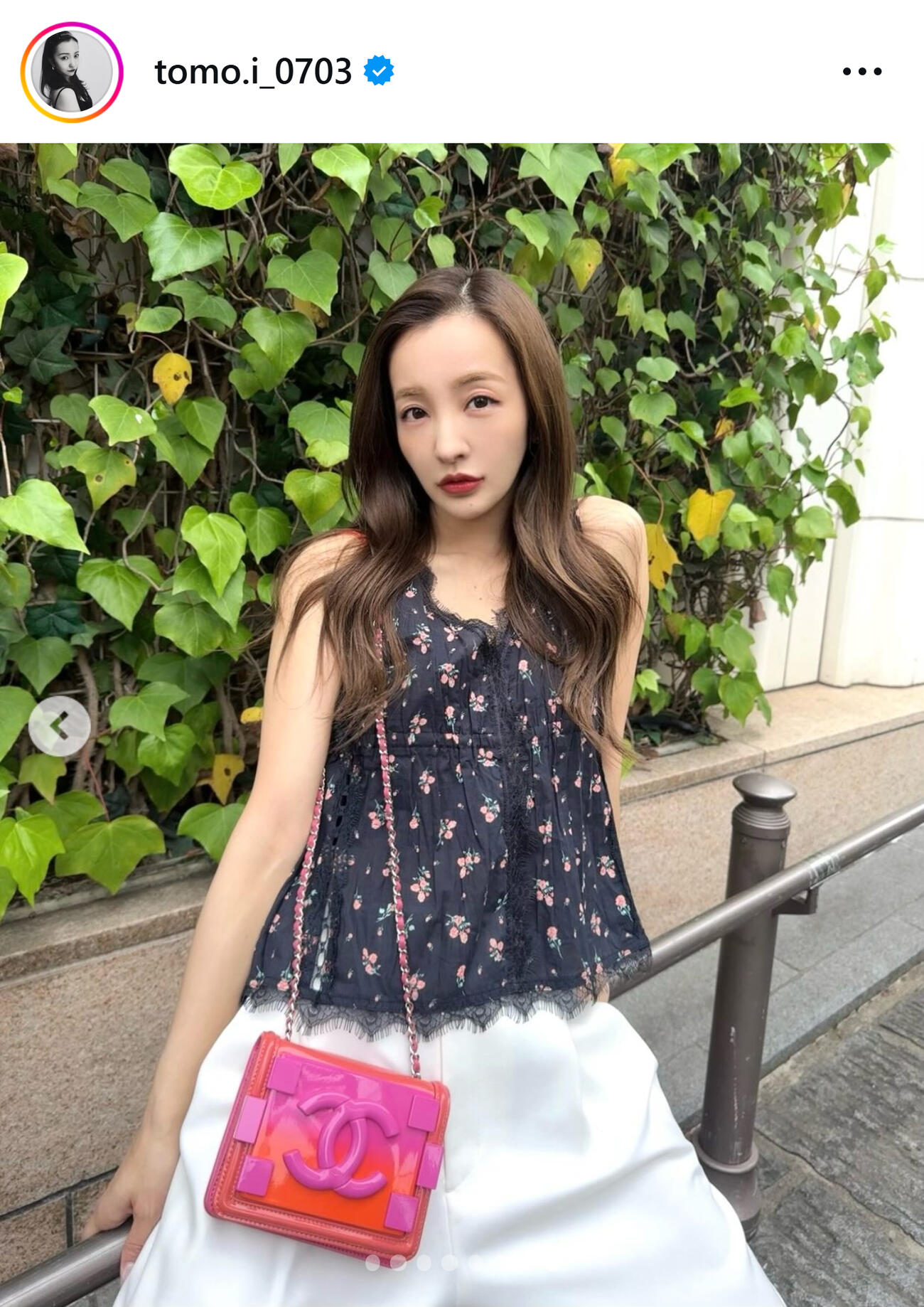 板野友美のインスタグラムから