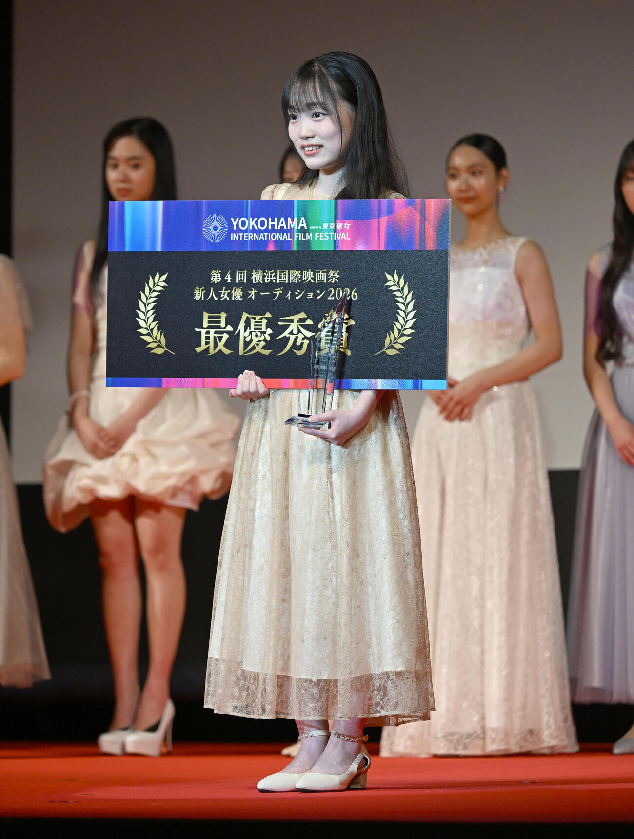 横浜国際映画祭　新人オーディションで最優秀賞を受賞した酒井希愛（撮影・千葉一成）