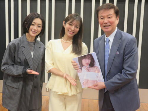 森田健作がのりピーに叱られる　“女子アナ界NO・1ボディー”白戸ゆめの写真集に…