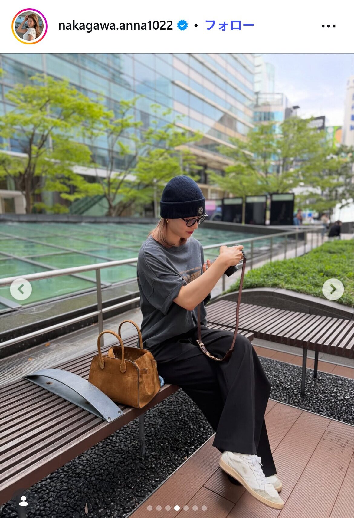 中川安奈アナのインスタグラムから