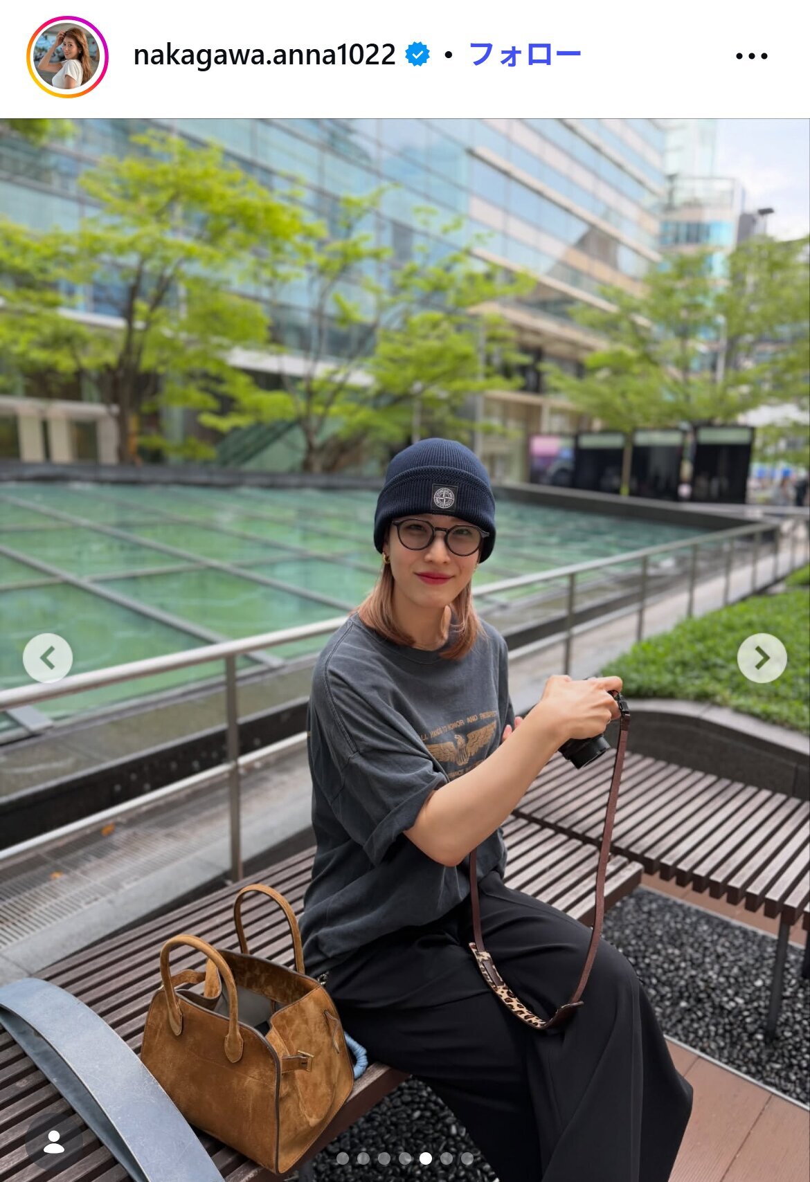 中川安奈アナのインスタグラムから
