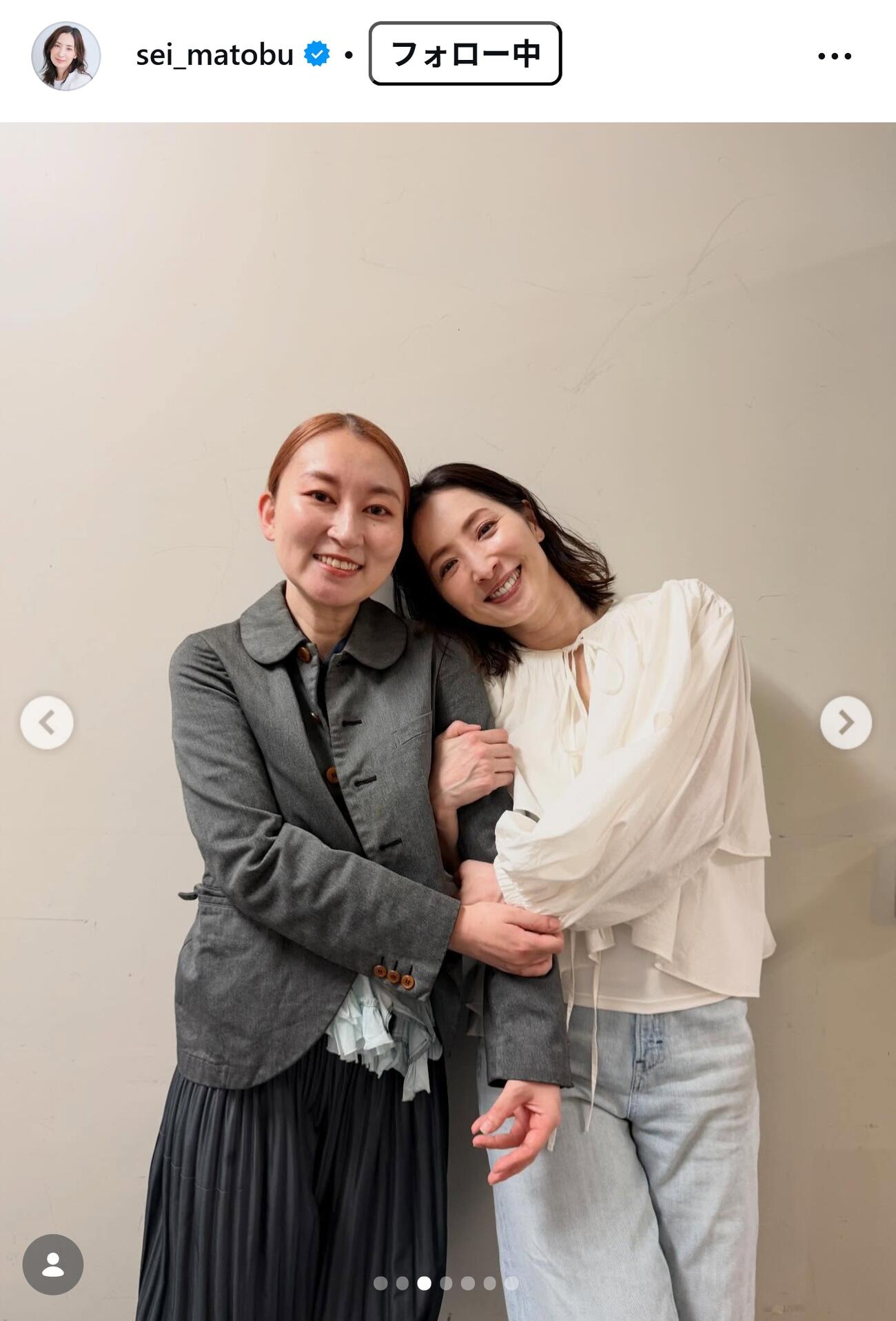 真飛聖のインスタグラムから