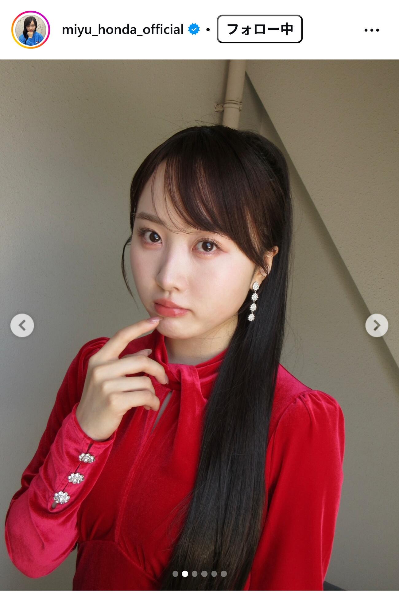 本田望結のインスタグラムから