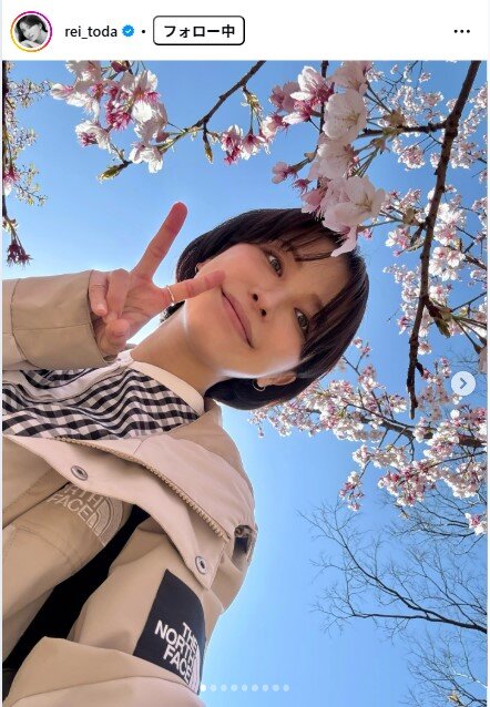 戸田れいのインスタグラムから