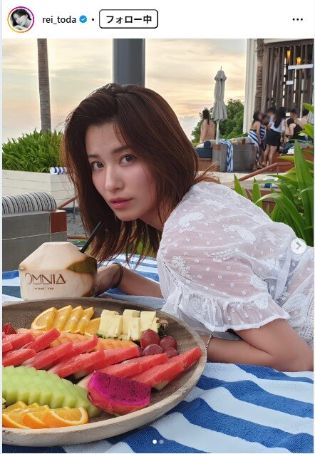 戸田れいのインスタグラムから