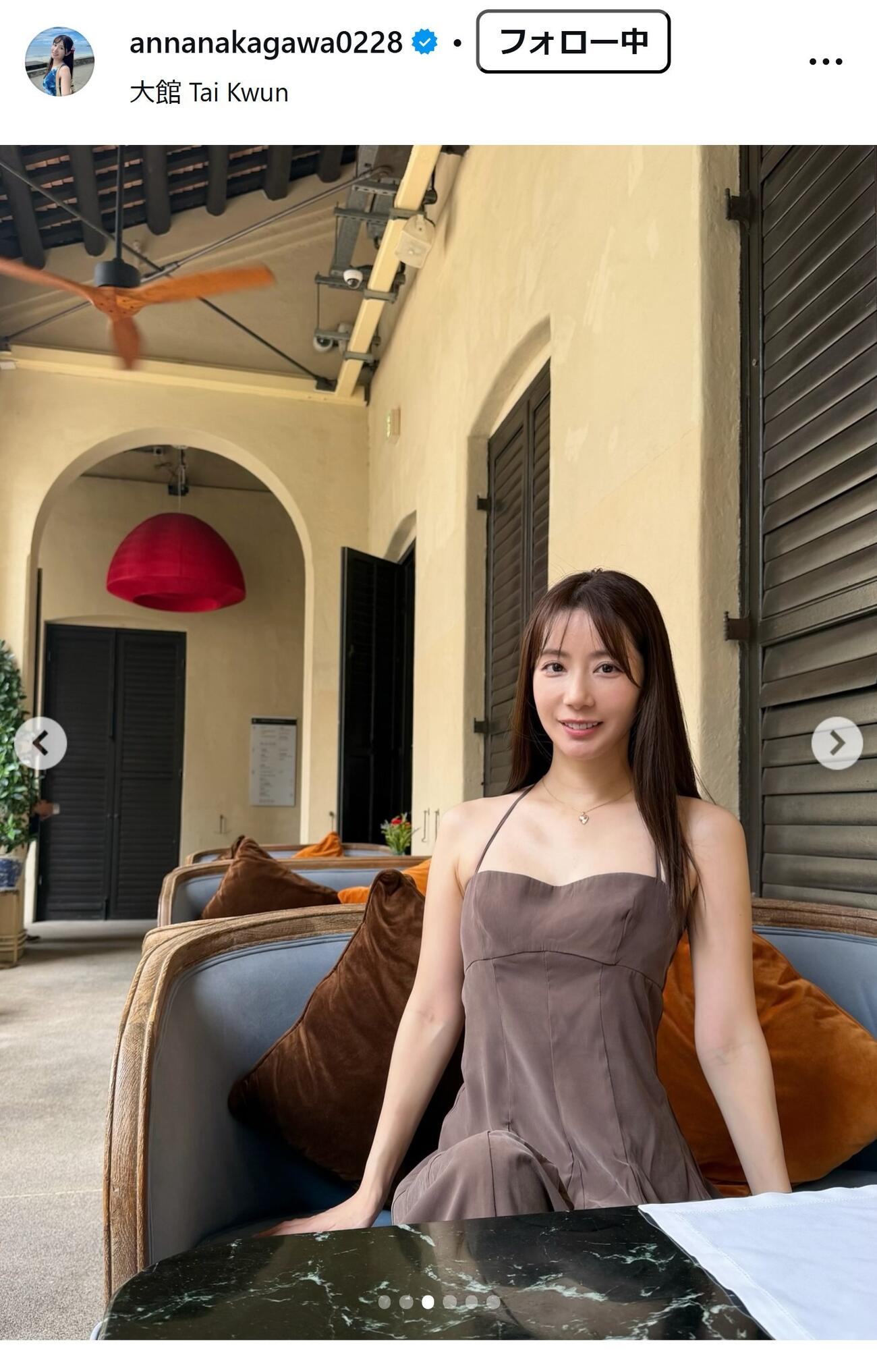 中川杏奈のインスタグラムから