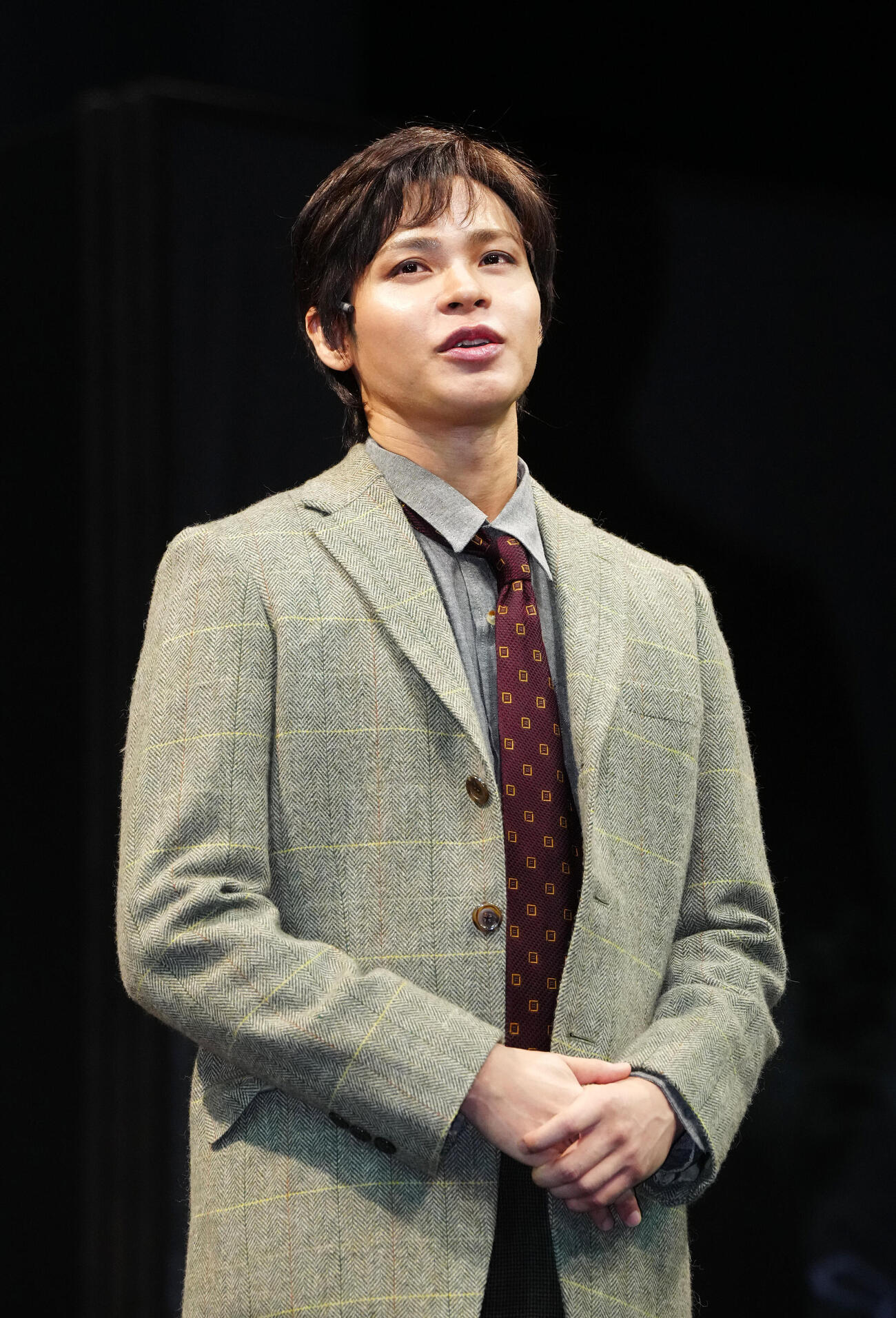 舞台「リプリー」の初日前会見を行う上田竜也（撮影・江口和貴）