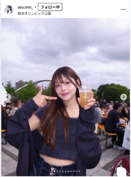 川田明日未のインスタグラムから
