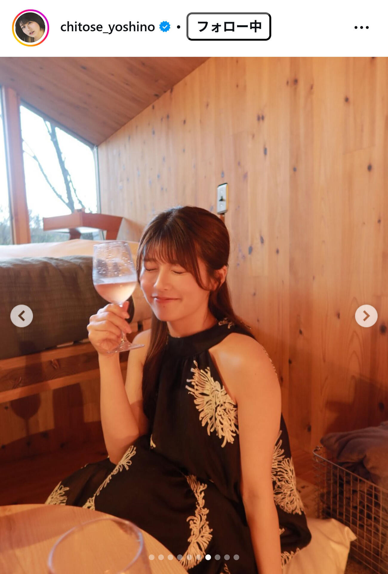 ちとせよしののインスタグラムから