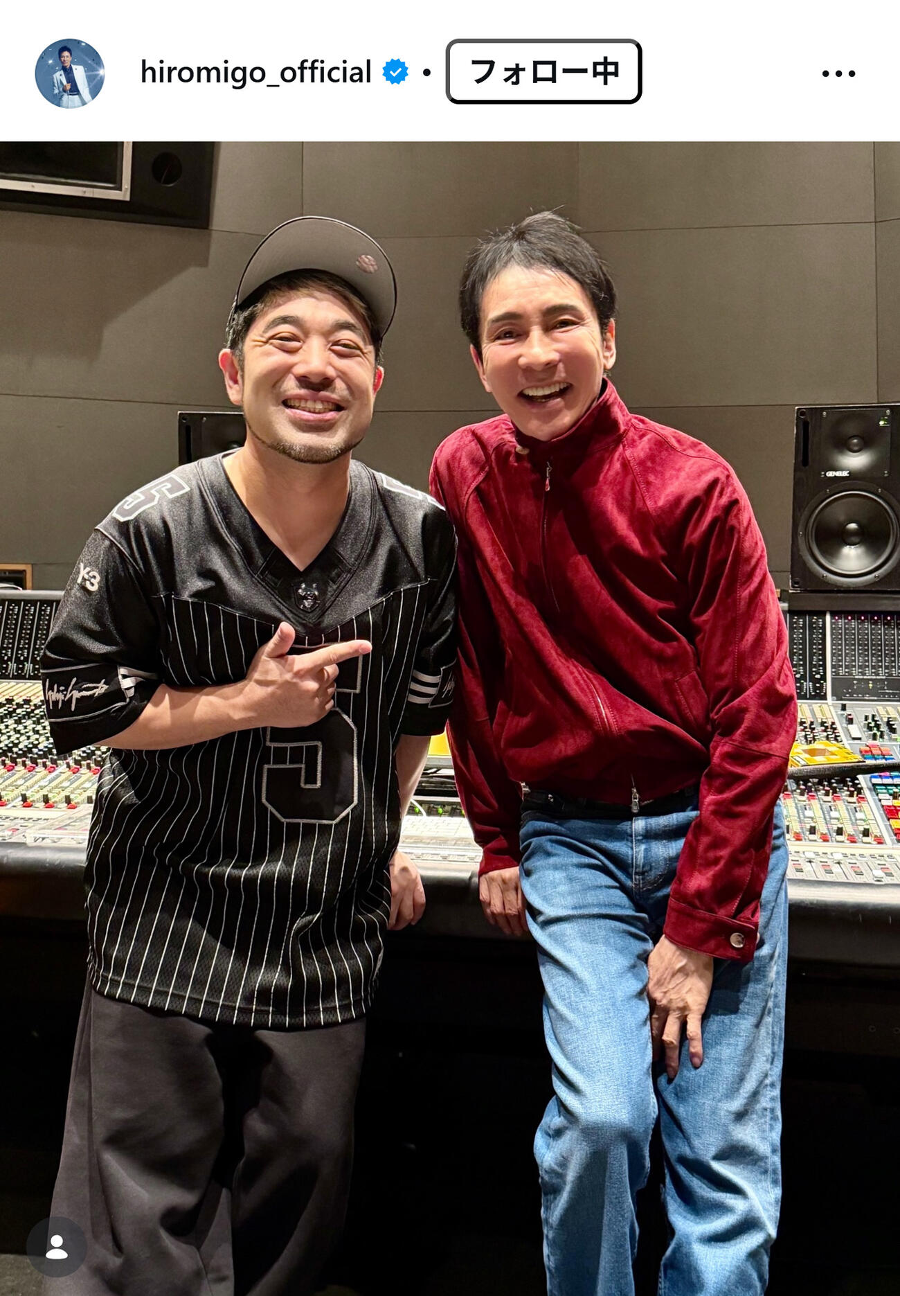 郷ひろみのインスタグラムから