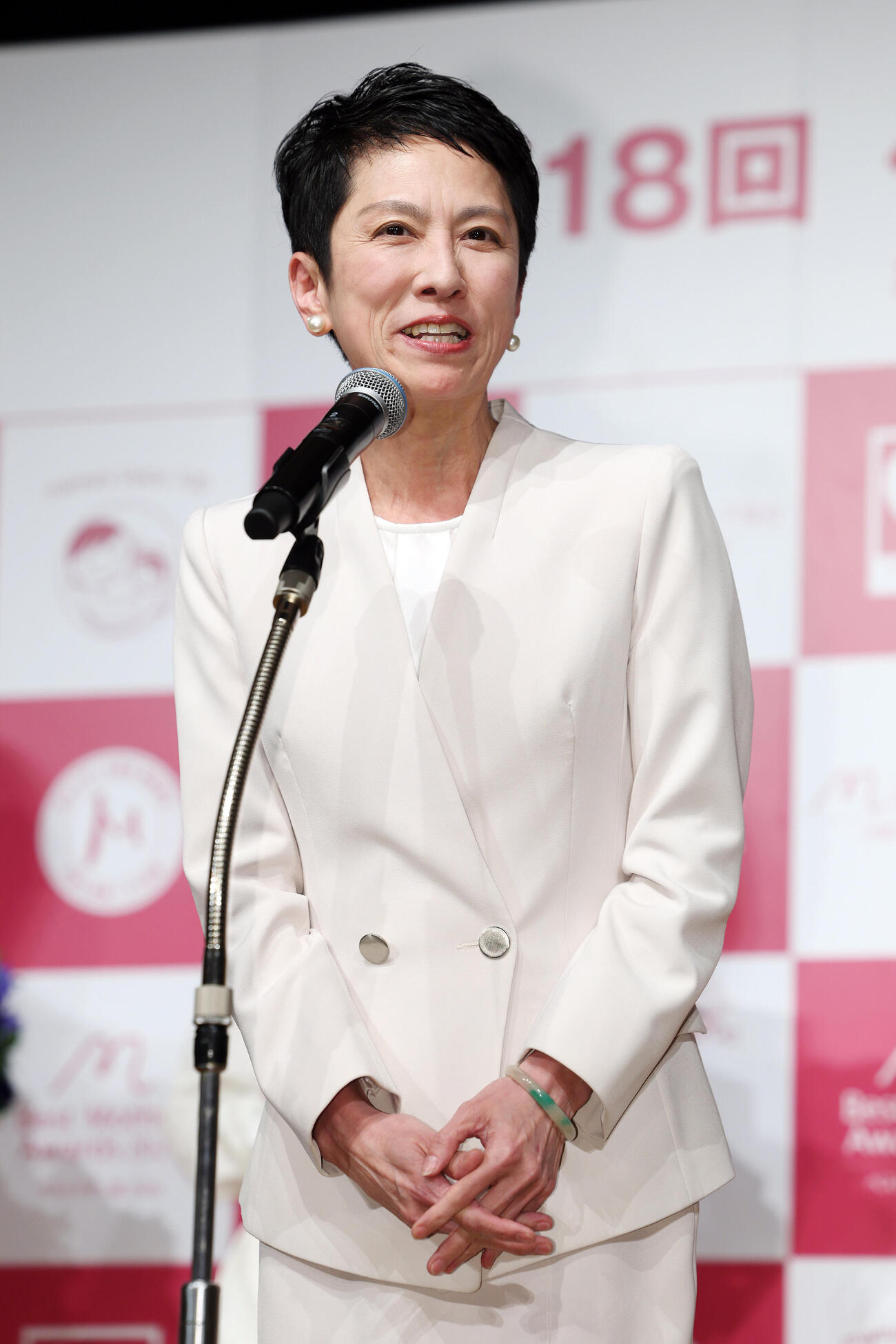 第18回ベストマザー賞2026で祝辞を述べる蓮舫氏（撮影・宮地輝）