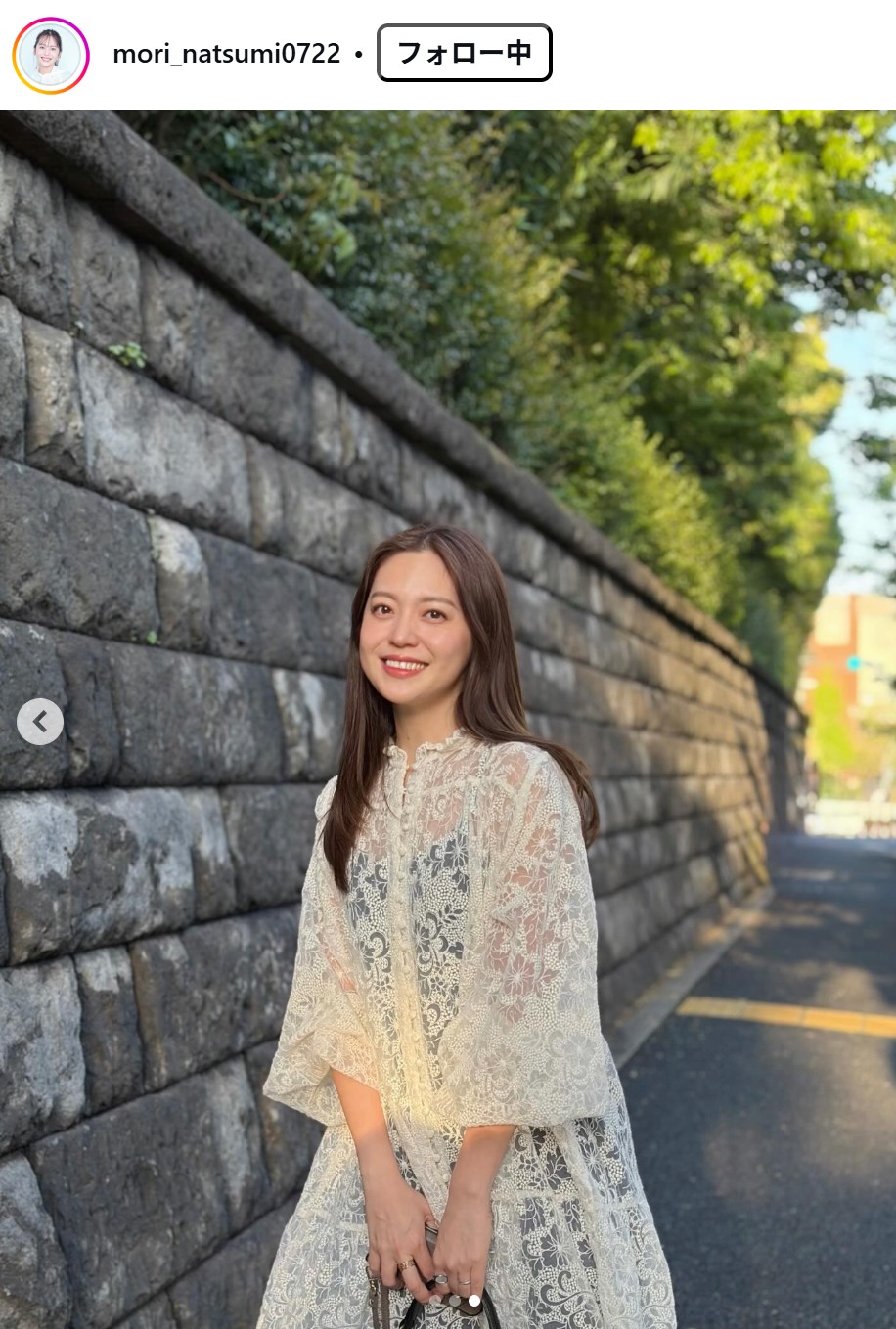森夏美のインスタグラムから